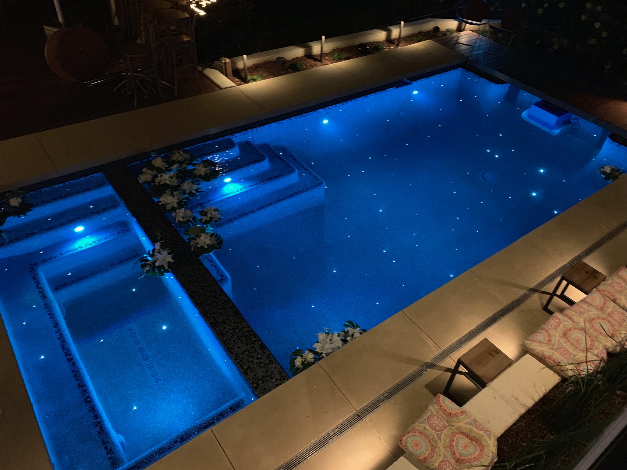 Fiber optic pool lighting discount